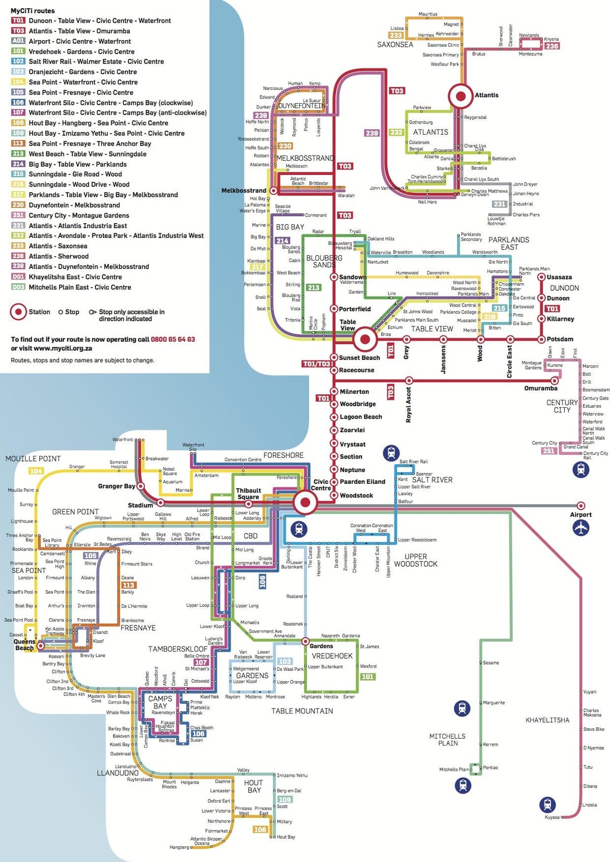 карта станція myciti