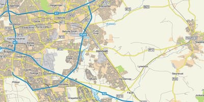 Карта блэкхите Кейптаун