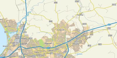 Карта дурбанвиль передмісті