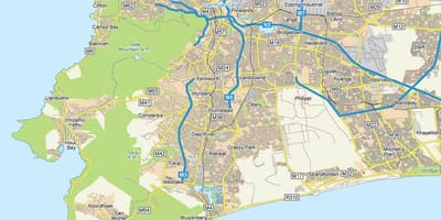 Карта вулиця карті пламстед Кейптаун