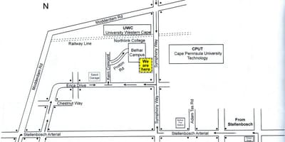 Карта cput Кейптаун кампус