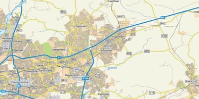 Карта brackenfell, так Кейптауні