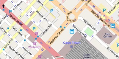 Карта heerengracht Street Кейптаун